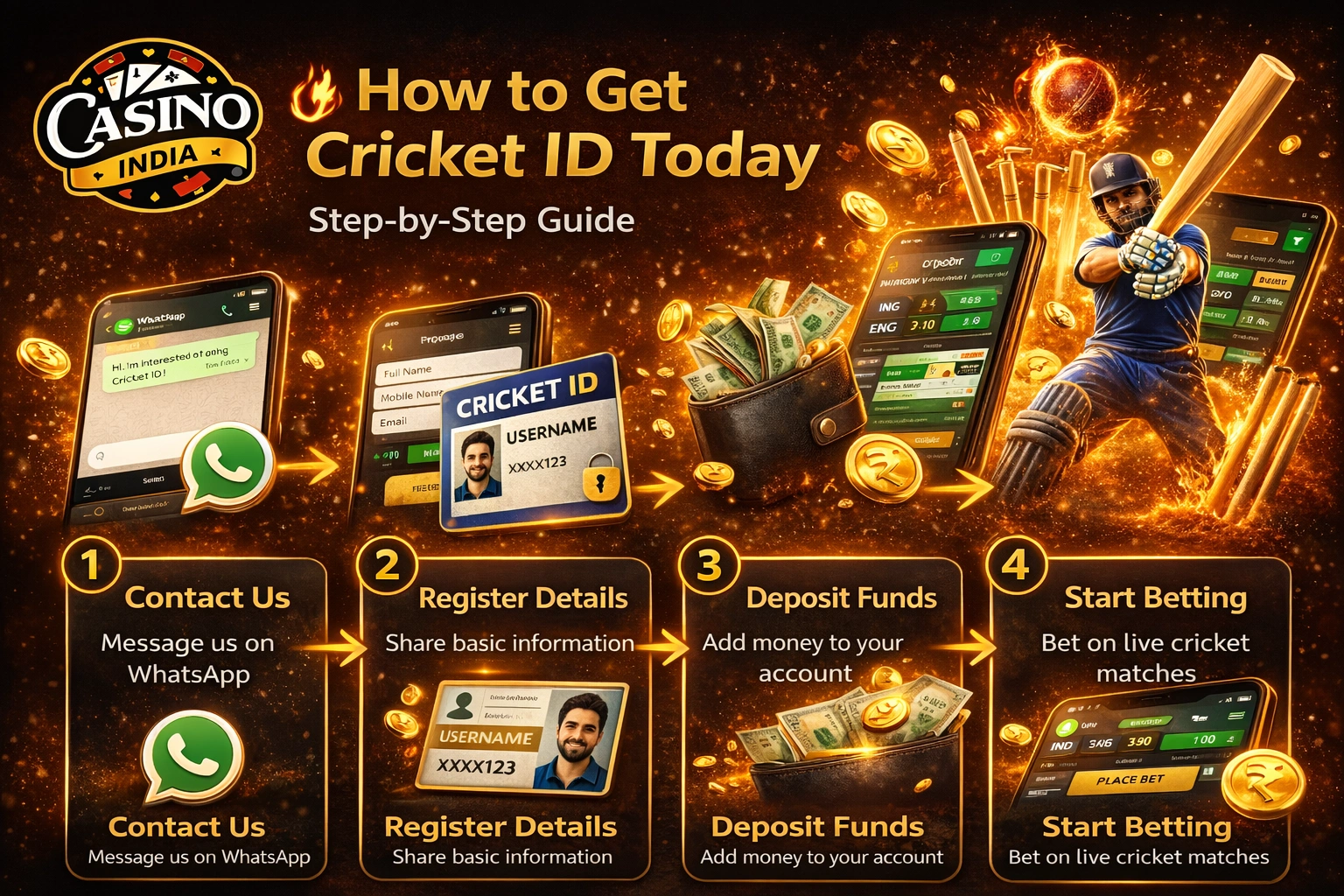 How to get cricket ID step by step guide India