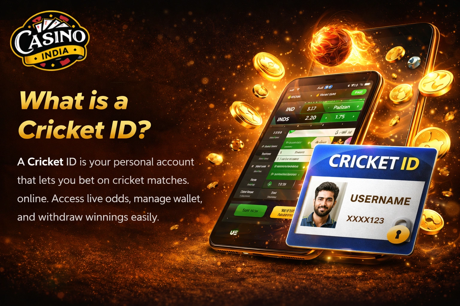 What is Cricket ID online betting India Casino India