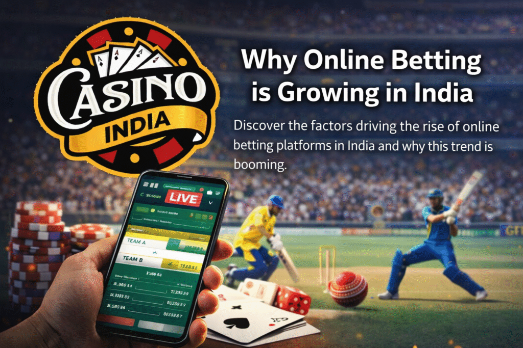 Why online betting is growing in India with mobile betting and cricket visuals