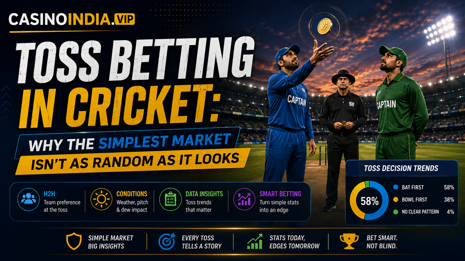 Toss Betting in Cricket: Why the Simplest Market Isn’t as Random as It Looks
