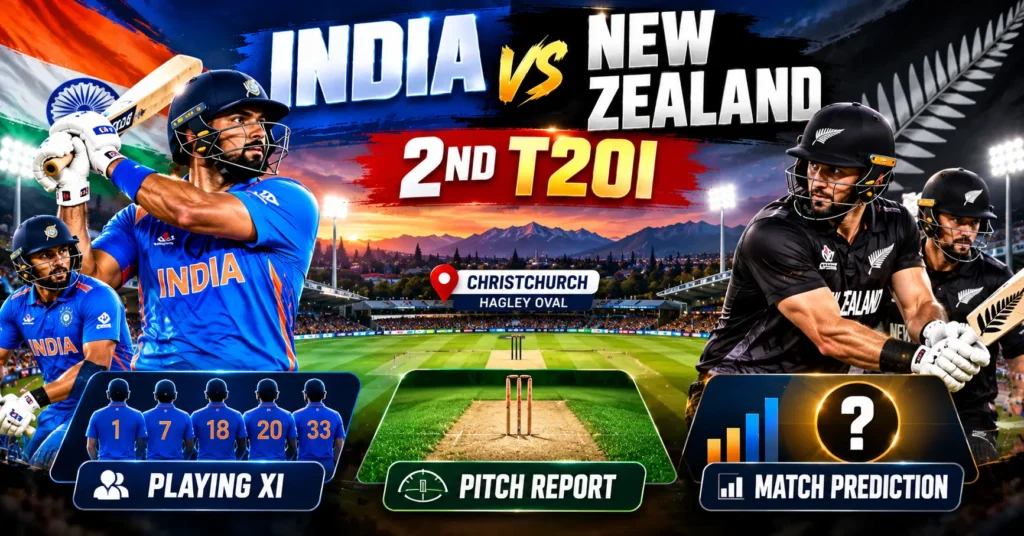 India vs New Zealand 2nd T20I Match Prediction