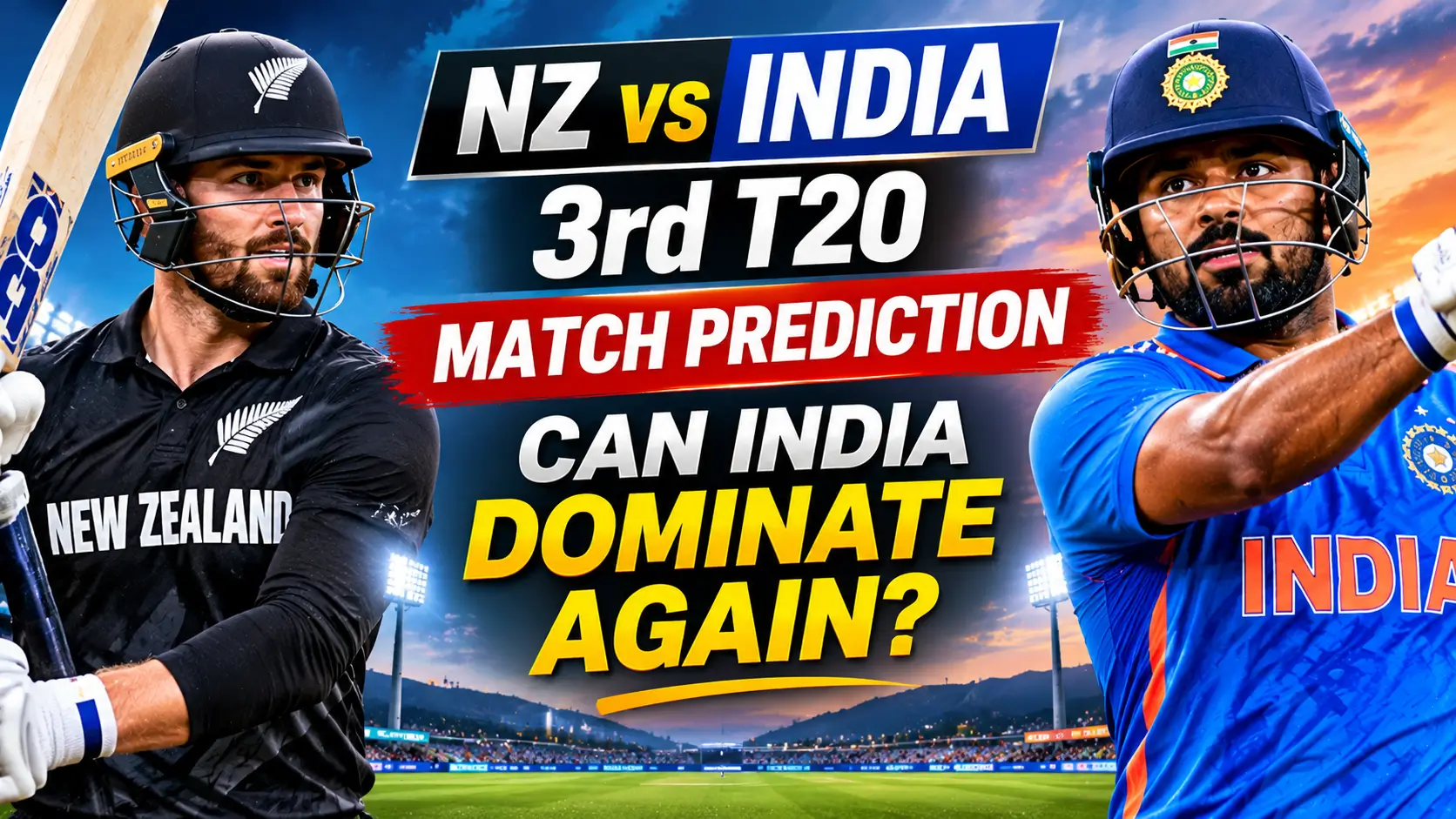 NZ vs India 3rd T20 Match Prediction