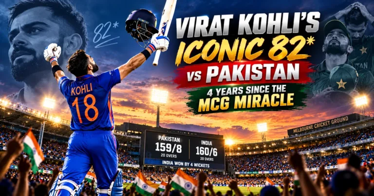 Virat Kohli's Iconic 82 vs Pakistan