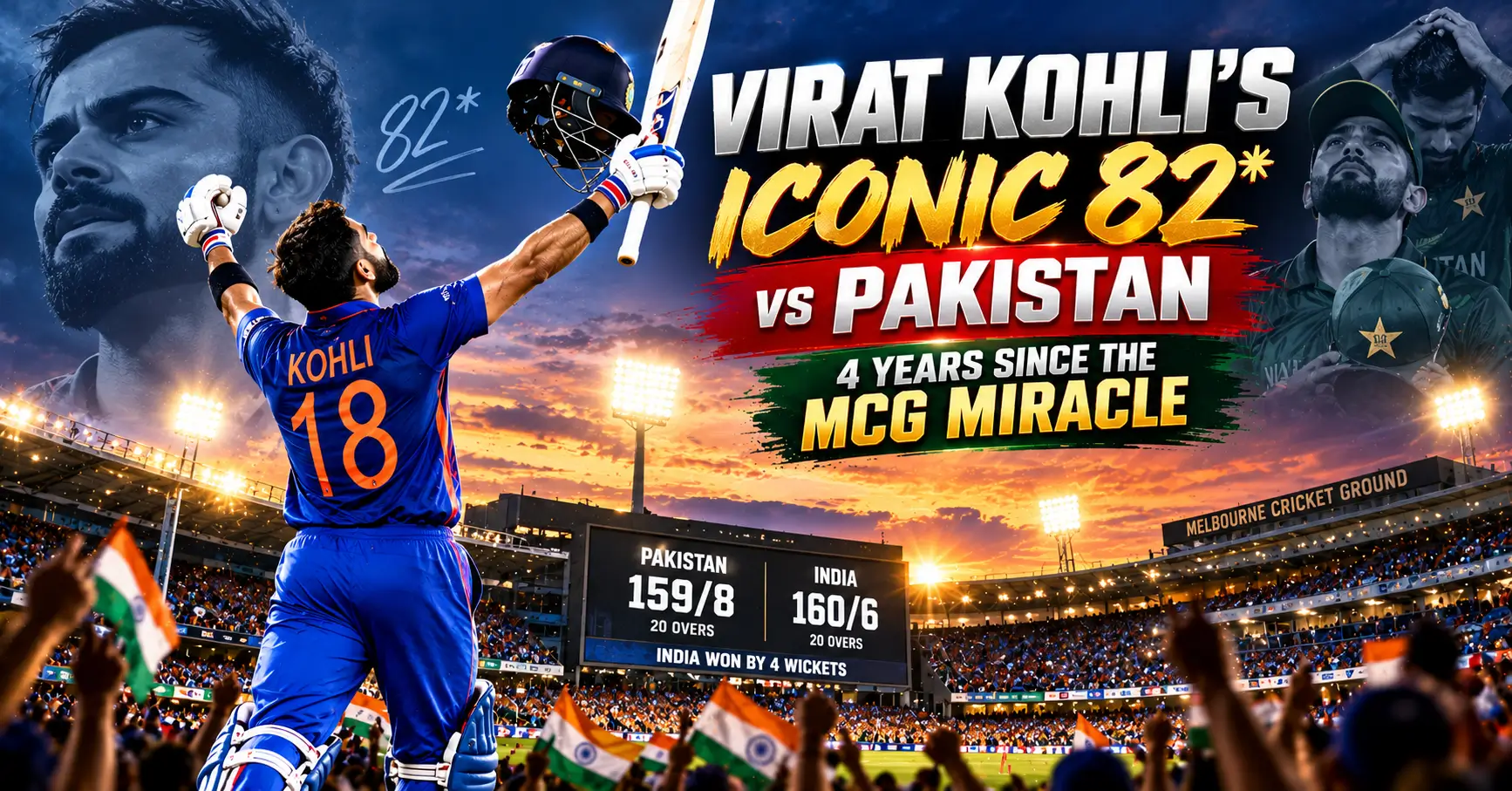 Virat Kohli's Iconic 82* vs Pakistan
